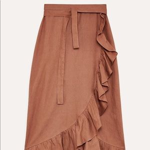 Aritzia Wilfred Leonela linen skirt
